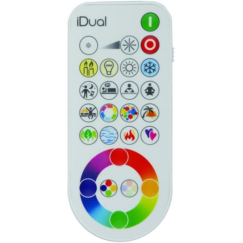 iDUAL Adjustable Mood Lighting Color Changing Dimmable Lamp with Remote