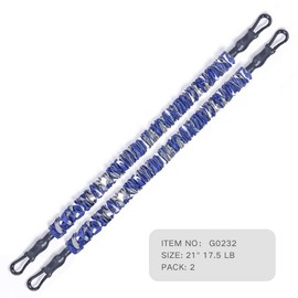 INNSTAR Resistance Bands Accessories Exercise Bands Attachment, Fitness Handles, Foot Strap for Home Gym Workout Full Body Workout(Camo Blue-21.6")