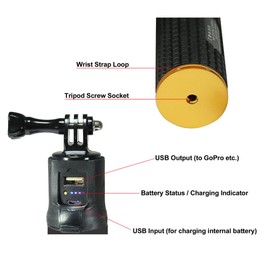 HTC PC40210 Cell Phone Monopods PG-6 Battery Hand Grip for Smartphones,Cameras and camcorders