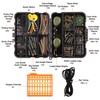 217pcs/box Carp Fishing Tackle Box Anti Tangle Sleeve Line Aligner
