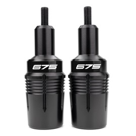 MOWOK Fit for 675SR 675SR-R 675NK 675SS 675 SR NK SS SRR Motorcycle Accessories Crash Protection pad Bobbins Pad Falling Protector Frame Sliders (Black)