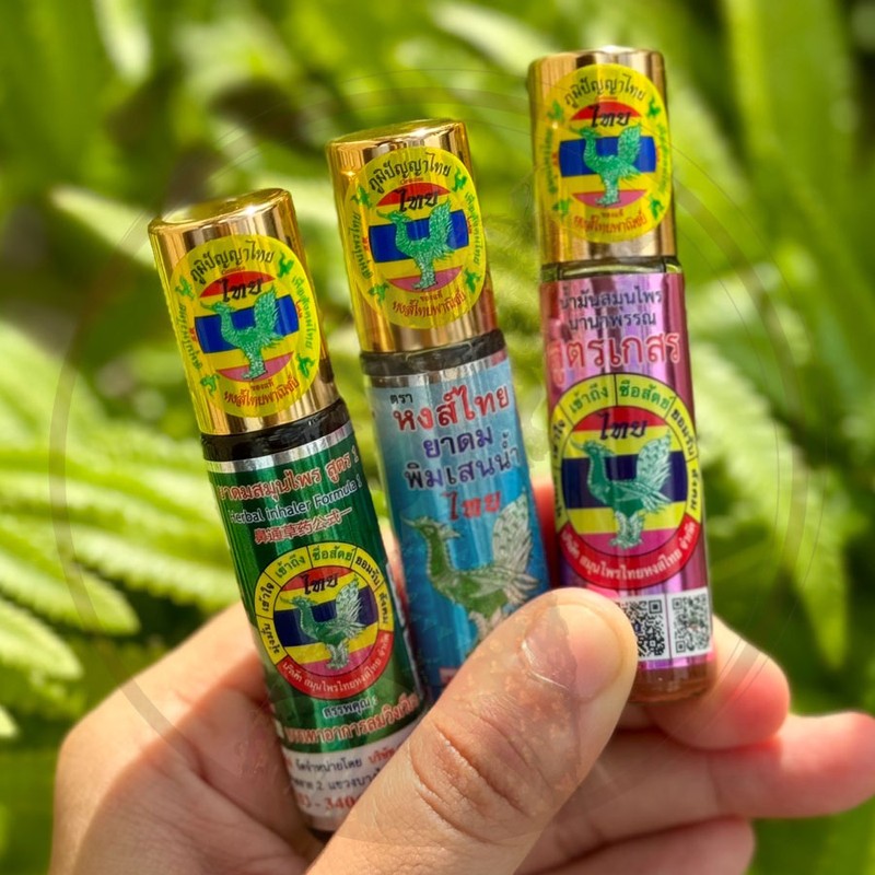 Thai Hong Thai Yadom Oil Sticks 6, Blue, 6 /