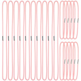 Mini Skater Travel Notebook Thick Elastic Bands Planner Refills Insert Connection Replacement Straps for Travel Journals Accessories, Two Sizes, 20Pcs (A5 & Passport Size) (Pink)