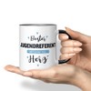JUNIWORDS Tasse, Bester Jugendreferent, mit ganz viel Herz, Schwarz (6048835)