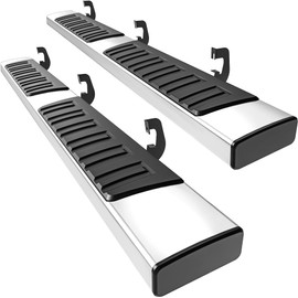 AUTOSAVER88 Running Boards Compatible with 2007-2018 Chevy Silverado/GMC Sierra 1500 Extended/Double Cab, 2007-2019 Silverado/Sierra 2500HD 3500HD, 6 inch Side Step Nerf Bars (Inc. 19 1500 LD/Limited)