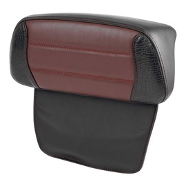 C.C. RIDER Razor Chopped Trunk Backrest Pad Rear Tour Trunk Backrest Pad Fits for Harley Davidson Touring CVO Street Glide Road Glide Electra Glide 2014-2024 Brown