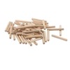sourcingmap 25 Pieces Furniture Cabinet Drawer Round Wooden Dowel Pins