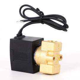 Electric Solenoid Valve TBVECHI 1/4" Electric Solenoid Valve Water Oil Air Gas Welders 110/120 Volt