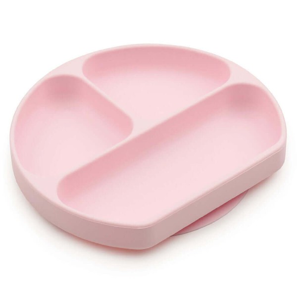 Bumkins Silicone Grip Dish | Pink