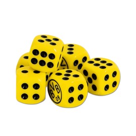 Borussia, polyester, Dortmund Borussia Dortmund dice cup set, 7 pieces (1 pack)