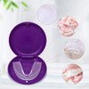 ZIZNBA 2 Pack Retainer Cases,Solid Orthodontic Retainer Case (Purple)