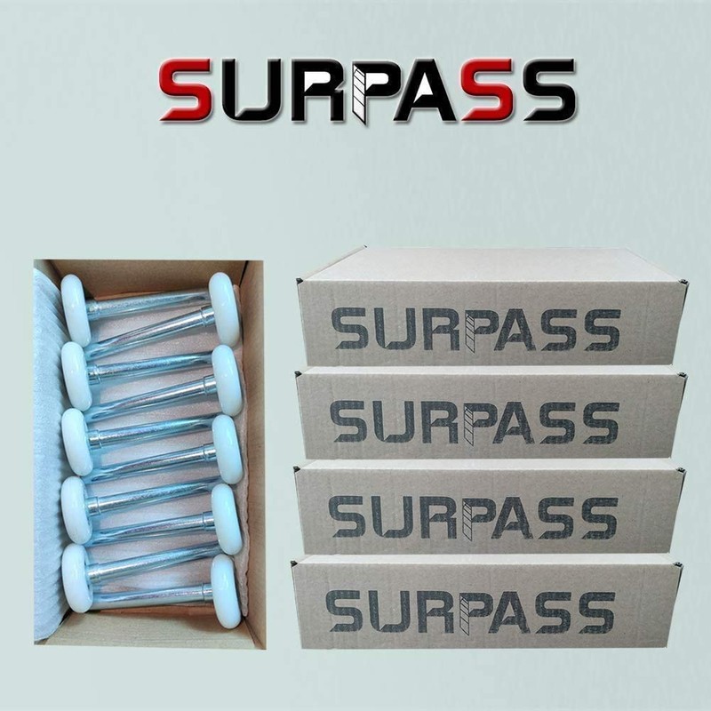 Surpass 10 Pack 2'' Ultra-Quiet Nylon Garage Door Rollers 4”