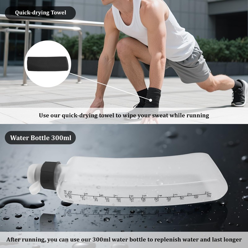 Running Belt for Women & Men-Waterproof Running Bag Belts Fanny