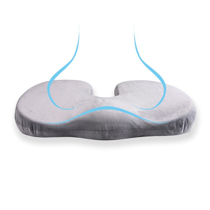 Large Memory Cushion Thicken Breathable Plush Desk Chair Cushion for