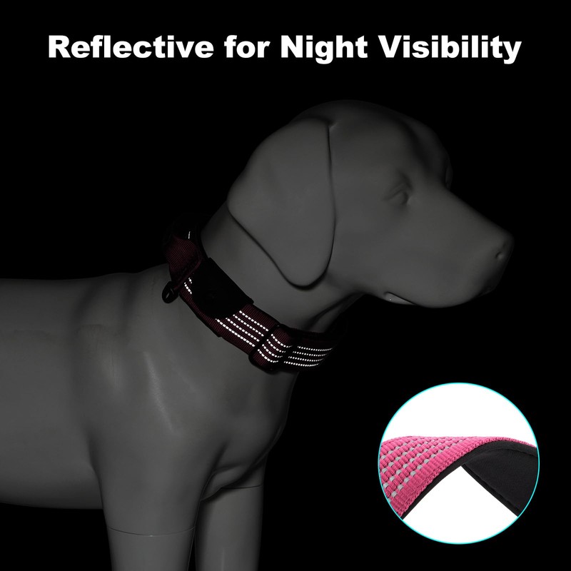 Plutus Pet Tactical Dog Collar with Tracker Pocket for AirTag,