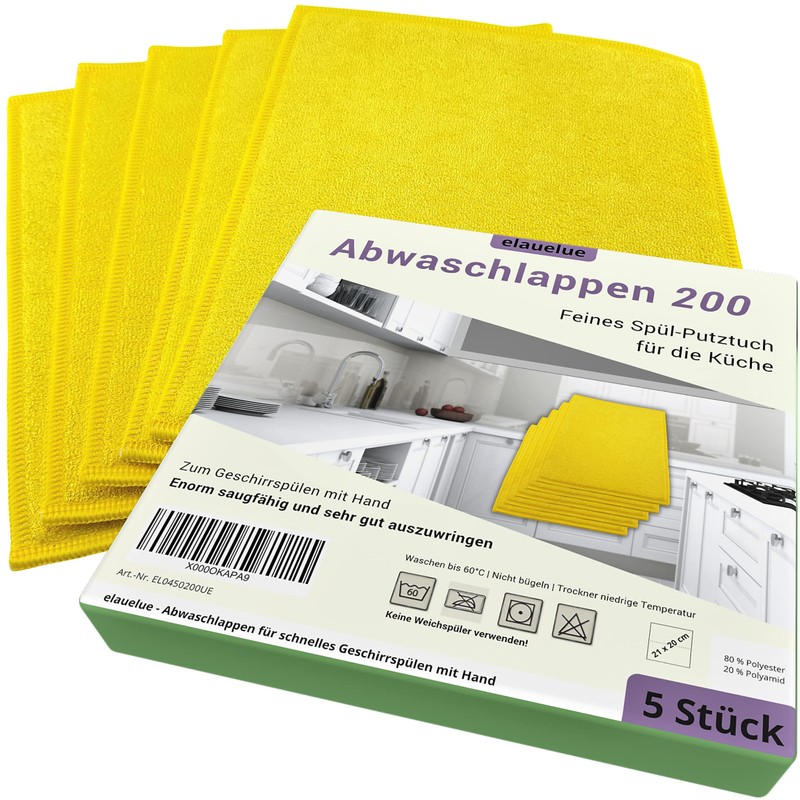 elauelue Washcloth 200 - Dish Cloths for the Kitchen for
