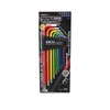 SK11 SLBW09EL-RB Rainbow Ballpoint Hex Wrench Set, 9 Piece Set