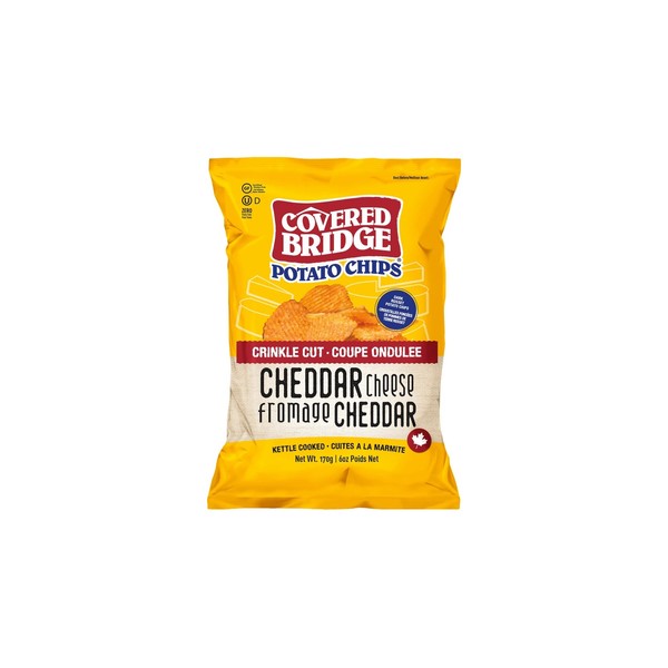 Covered Bridge Cheddar Cheese Crinkle Cut Chips 170 g