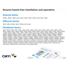 CMYi 564XL Black Replacement Ink Cartridge for HP PhotoSmart 5510, 5511, 5512, 5514, 5515, 5520, 5521, 5522, 5524, 5525, 6510, 6512, 6515, 6520, 6521, 6525, 7510, 7515, 7520, 7525, B010, B109, B109q