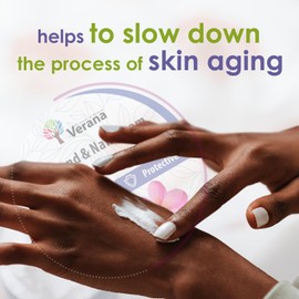 Verana hand cream, nail cream, with extracts of flower pollen and plantain, moisturises, nourishes, protects the skin of the hands, strengthens the nail plate and cuticles 200 g (tiare)