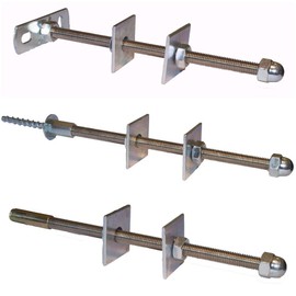 Cast Iron Radiator Stay/Bracket/Tie/Retainer/Fixing (Threaded, White)