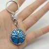 Jxuzh Tree of Life Key Ring Gemstone Key Ring Tree