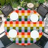 Outdoor Round Tablecloth with Elastic Band, Diameter 60 Inches (150