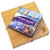 Totally Bamboo Rhode Island State Puzzle Juego de posavasos de