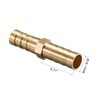 sourcing map 8mm or 5/16" ID Brass Barb Splicer Fitting,Straight