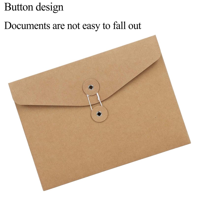 Pack of 10 A5 Document Wallet Presentation Folder Cardboard File