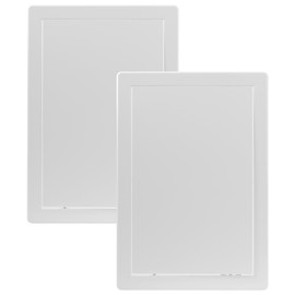 Vent Systems White ABS Plastic - Access Panel 8 x 12 Inch - Pack of 2 - Access Door for Drywall, Wall and Ceiling Electrical and Plumbing Service Wall Hole Cover - Exterior Dimensions 8.7x12.7 Inches