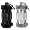 Shintop 2PCS High Capacity Aluminum Container Keychain Waterproof Pill Container