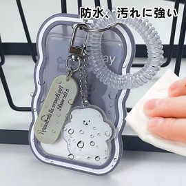 Commuter Pass Case, Trading Card Case, Trading Card Holder, IC Card, Case Holder, Card Case, Key Holder, Cute, Stylish, Transparent, Girls, College Students, High School Students, Commuting to Work or