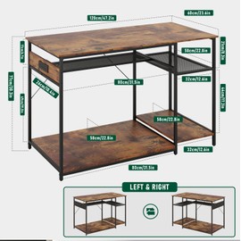 ZZJIHAI 120 Gallon Fish Tank Stand with Power Outlets, Heavy Duty Large Aquarium Stand with Light, Double Reptile Tank Turtle Terrariums Table for Fish Tank Accessories Storage,1100LBS Capacity