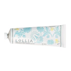 LOLLIA Handcreme, 4 oz Wish Scented Hand Cream for Women, Moisturizing Hand Lotion for Dry Hands, Shea Butter & Cocoa Butter, Quick Absorbing Lotion