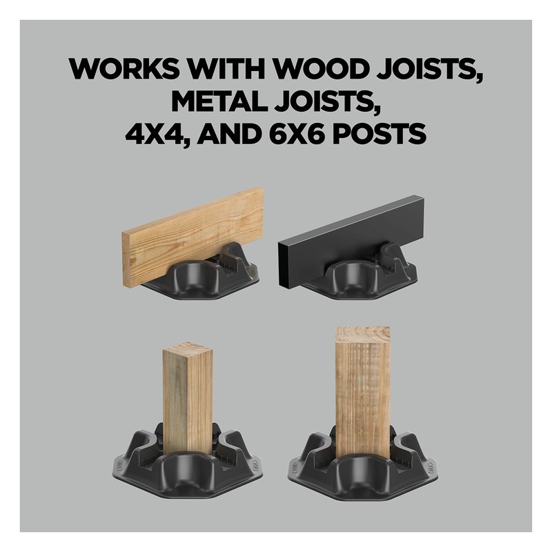 CAMO BLOCK Heavy Duty Deck Block Foundation Support Base (4)