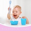 Plastic Spoons, Pack of 6 Colour Plastic Spoons, Long Egg