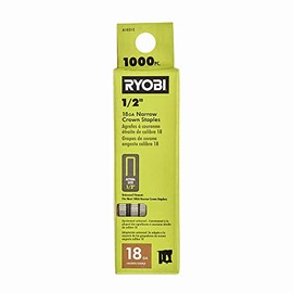 RYOBI 1,000 PC. 18GA 1/4" x 1/2" Narrow Crown Staples