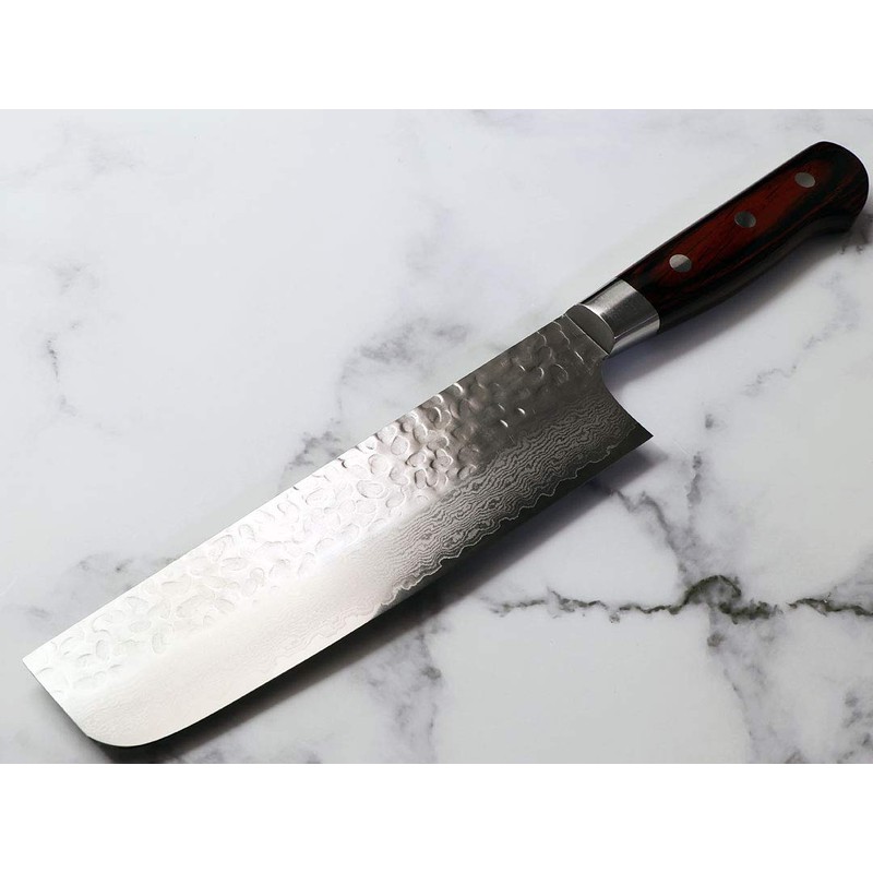 Sakai Takayuki V Gold No. 10 Damascus 33-Layer Hammered Nakiri