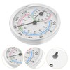 Kisangel Precision Mini Hygrometer Aluminum Alloy Body Dual Temperature Humidity