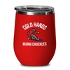 Snowboarding Red Edition Wine Tumbler 12oz - Cold hands -