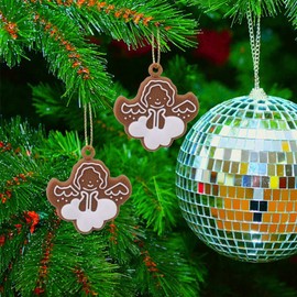 Kungfu Mall 17 PCS PVC Multicolour Christmas Tree Ornaments Animals Hand Snowflake Snowman Wind Chime Bird Angel Small Mini Pendants for Christmas Tree Hanging Decoration Ornaments & Art Crafts Gift.