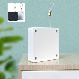 No-Drill Wire Door Closer with Screws, New Model 500g, Automatic Door/Window Closer New Black 500g