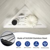 Bernkot Corner Shower Shelf, 304 Stainless Steel with Slot Design