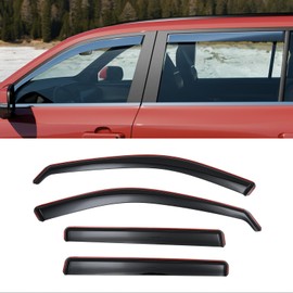 Zekzoop Visor Rain Guards Compatible with 2024 2025 2026 Toyota Grand Highlander Front and Rear in-Channel Window Visors Wind Deflectors Weather Shield for Grand Highlander 4PCS Accessories