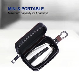 FOXNSK 2Pcs Upgraded Car Key Case, Faraday Cage Car Key Protector Anti-Theft Pouch Anti-Hacking Case Blocker Car RFID GPS Signal Blocking Box for Car Key