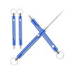 Set of 2 Telescopic Toothpick Holder Titanium Alloy Picnic Toothpick