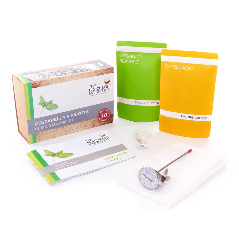 Mozzarella & Ricotta Cheese Making Kit – DIY Cheese Maker,
