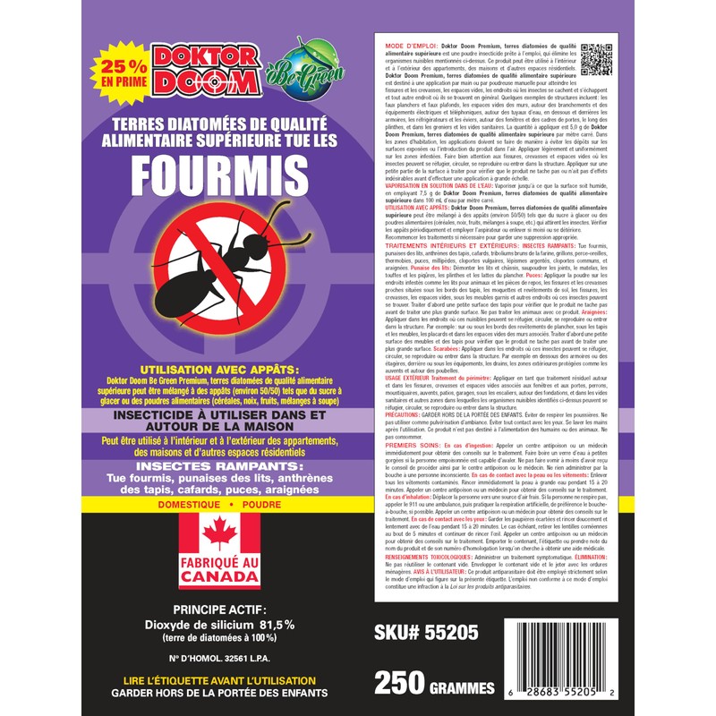 Doktor Doom Be Green Premium Food Grade Diatomaceous Earth -
