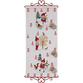 Eva Rosenstand Wall Hanging Cross Stitch Set, Advent Calendar, Counted Pattern, Multi-Colour